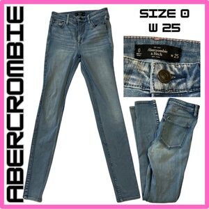 🌼4/$10🌼 ABERCROMBIE Skinny Jeans | Size 0, W 25 | Inseam 29.5”
